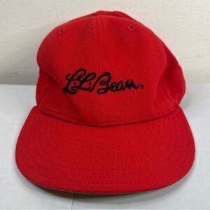 LL BEAN New Era Fitted Wool Baseball Cap USA Vintage 6 7/8
